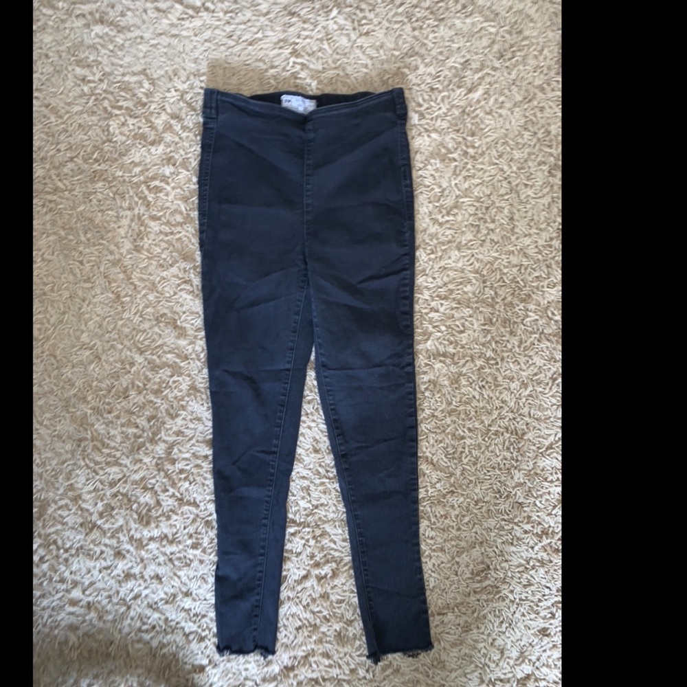 Free People easy goes it jegging washed black 27